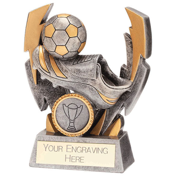Flashbolt Football Resin Award Silver