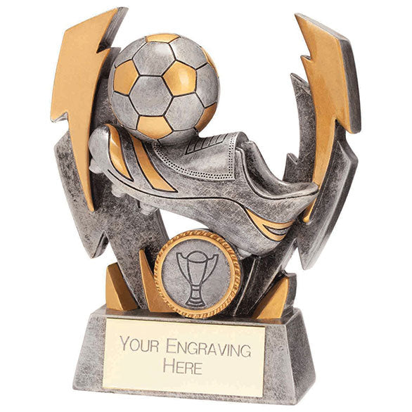 Flashbolt Football Resin Award Silver
