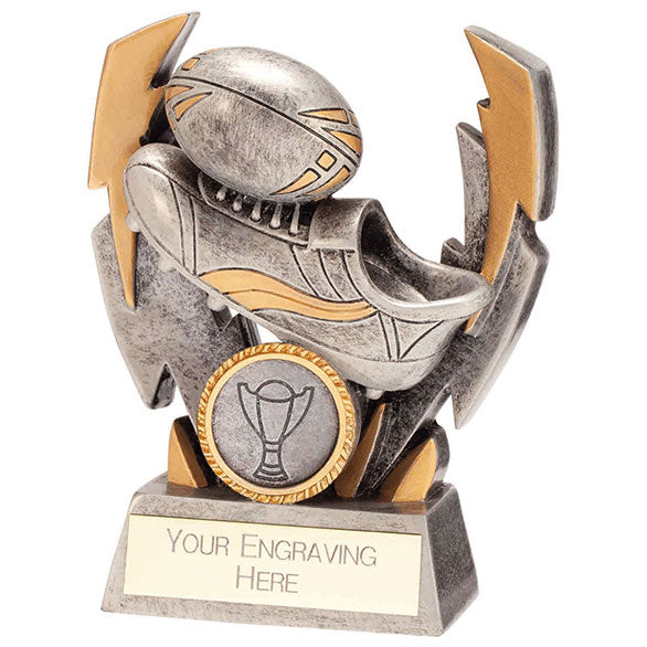 Flashbolt Rugby Resin Award Silver