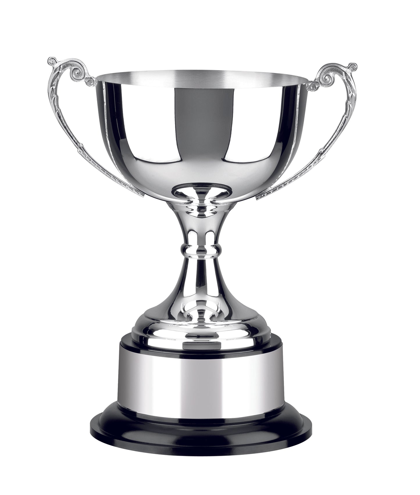 Silver Plated Bowl Cup with Optional Band