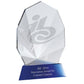LG Swatkins Blue & Clear Crystal Award - 2 Sizes
