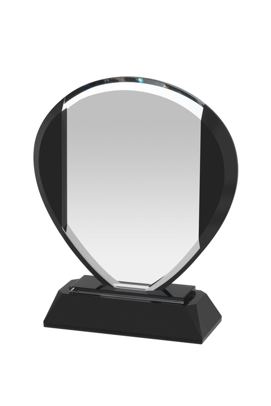 Clear & Black Crystal Award in Box