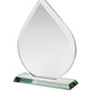 Petal Shaped Striking Jade Glass Award