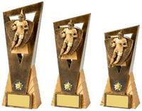 Antique Gold Male Rugby Player Edge Award - 3 Sizes