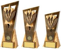 Antique Gold Darts Edge Award - 3 Sizes