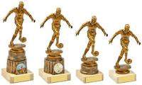 Antique Gold Kicking Male Footballer Award - 4 Sizes