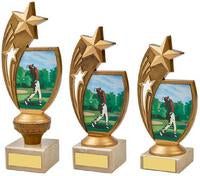 Colour Male Golf Star Holder Award - 3 Sizes