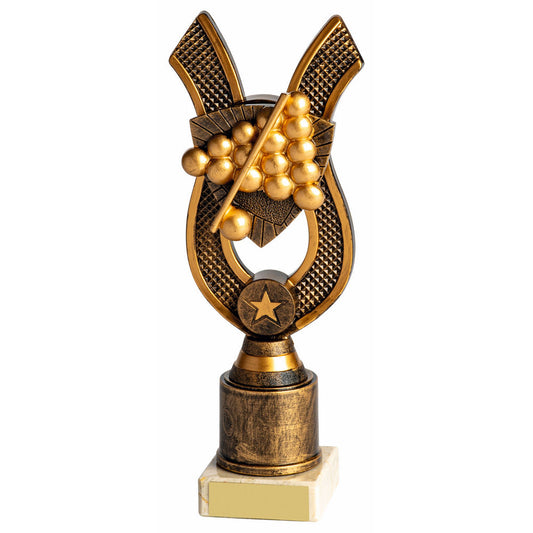 Antique Gold Award with Resin Snooker-Pool Trim - 3 Sizes