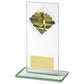 Jade Glass Upright Golf Award - 4 Sizes