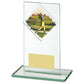 Jade Glass Upright Golf Award - 4 Sizes