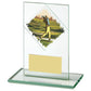 Jade Glass Upright Golf Award - 4 Sizes