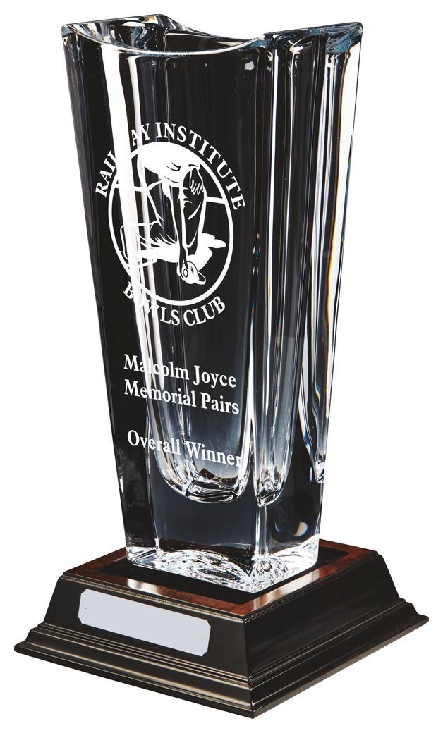 Bohemia Crystalite Vase Award