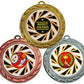 70mm "Sun Burst" Sports Medals - 3 Colours