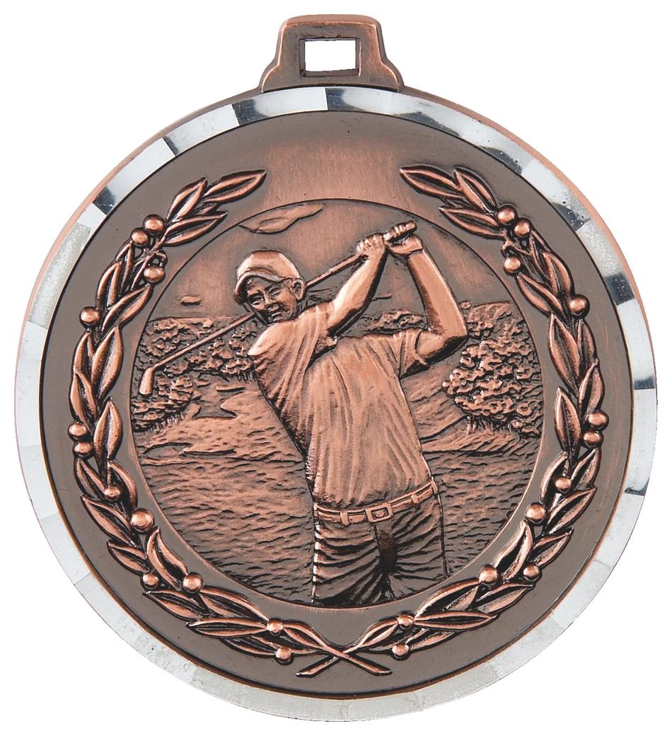 Diamond Edged Men's Golf Medal