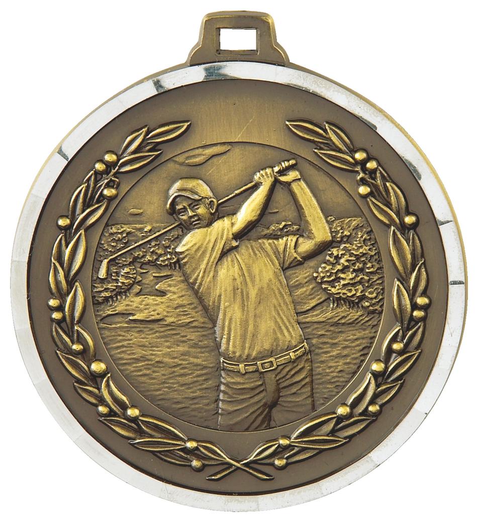 Diamond Edged Men's Golf Medal