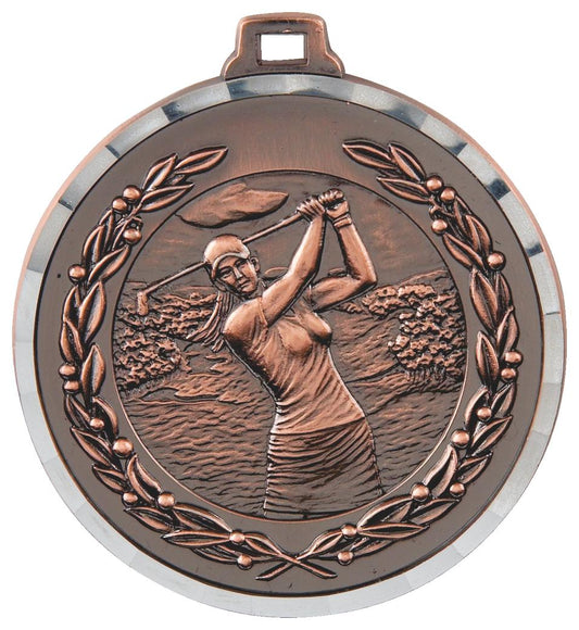 Diamond Edged Ladies Golf Medal