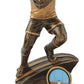 Gold Resin Men's Rugby Figure Trophy