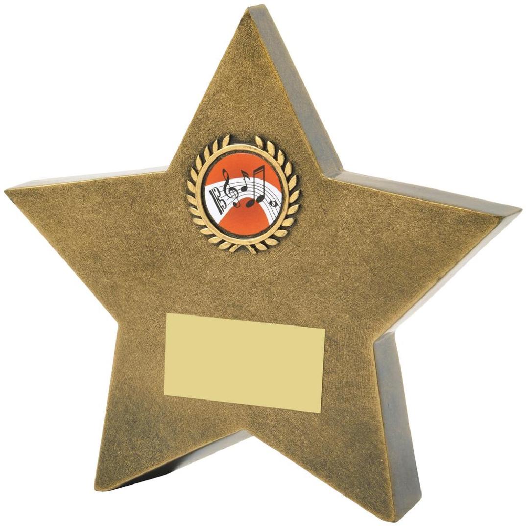 Antique Gold Resin Star Awards