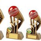 Antique Gold Cricket Award with Red Ball - 4 Sizes