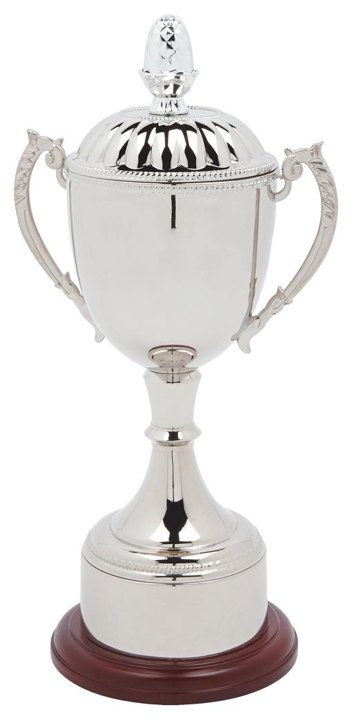 Nickel Plated Trophy Cup With Plinth Band