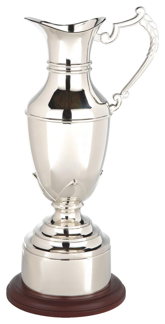 Nickel Plated Claret Jug With Plinth Band