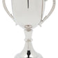 Nickel Plated Trophy Cup With Lid & Plinth Band