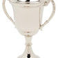 Nickel Plated Trophy Cup With Plinth Band & Lid