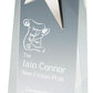 Crystal Wedge Award With Silver Star