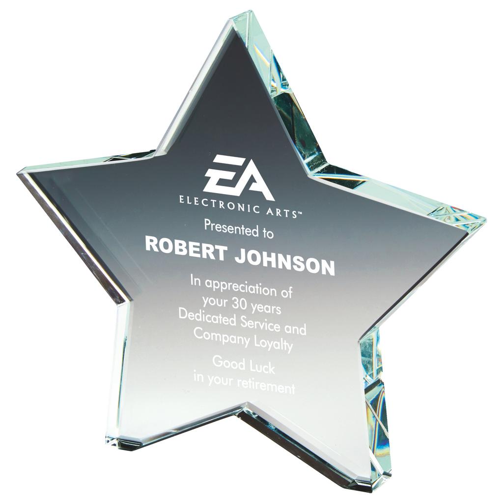 Crystal Star Award - Available in 3 sizes