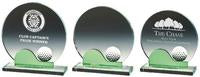 Crystal Golf Award with Green - 3 Sizes