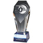 Sloping Diamond Column award with Blue Base - 2 Sizes