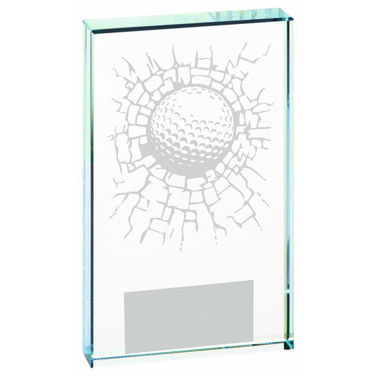 Clear Glass Golf Award - Ball - 3 Sizes