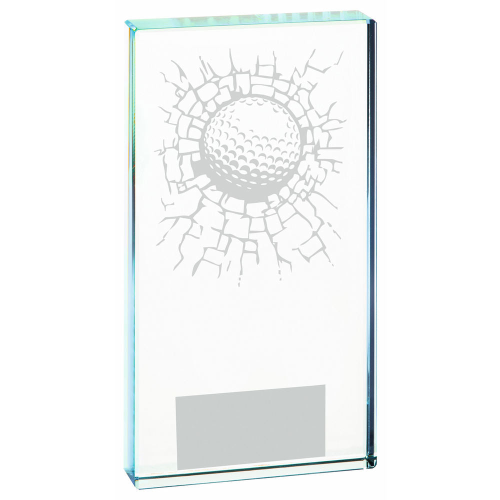 Clear Glass Golf Award - Ball - 3 Sizes