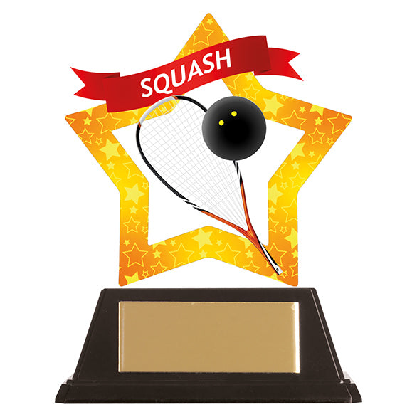 Mini-Star Squash Acrylic Plaque 100mm
