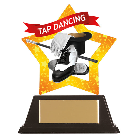 Mini-Star Tap Dancing Acrylic Plaque 100mm