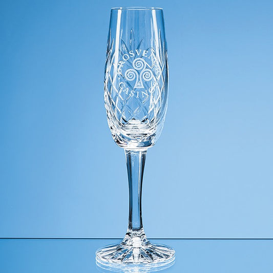 165ml Glencoe Lead Crystal Panel Champagne Flute