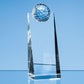 Optical Crystal Golf Ball Rectangle Award