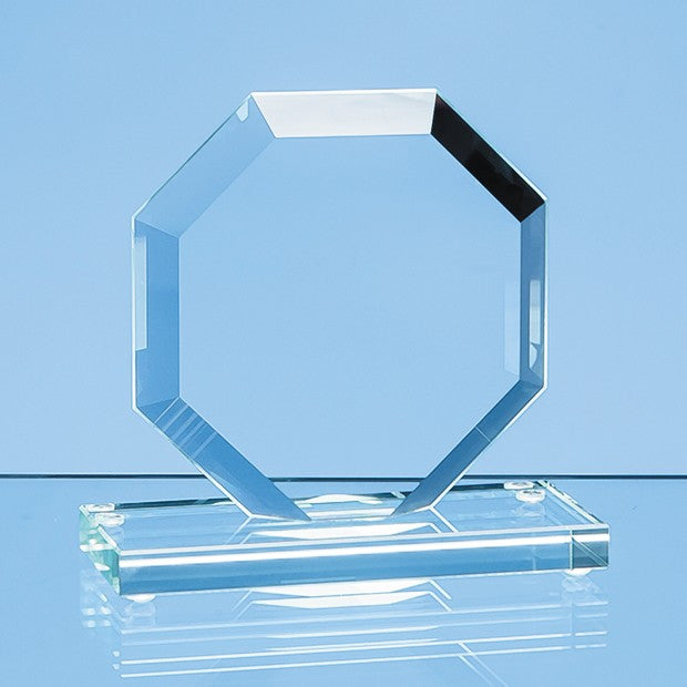 Jade Glass Facet Octagon Award