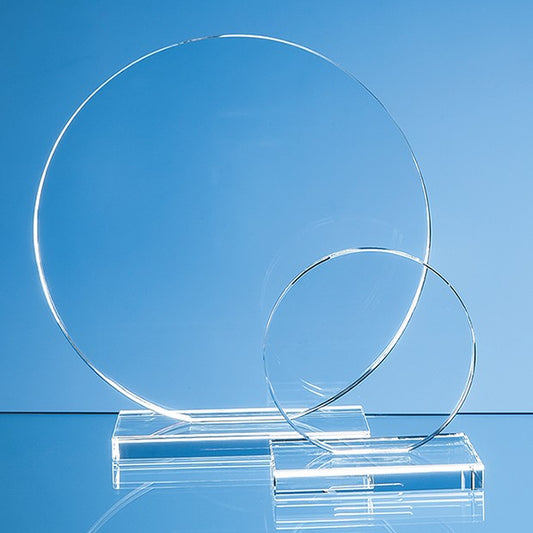 Clear Glass Circle Award