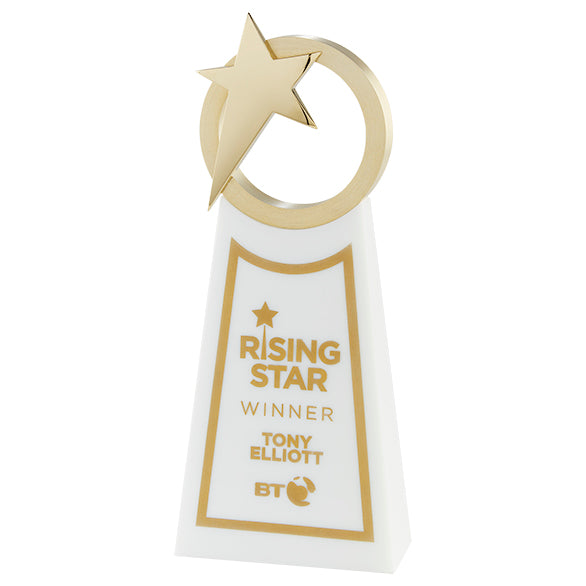 Rising Star Award Gold & White 260mm