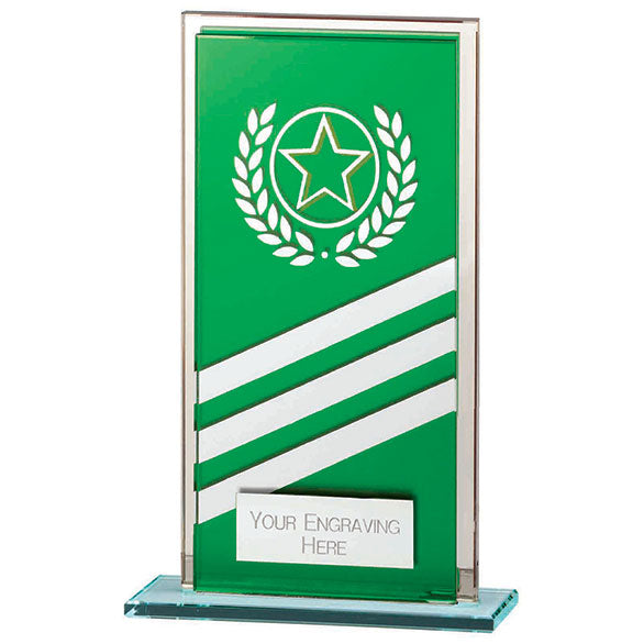 Talisman Mirror Glass Award Green-Silver