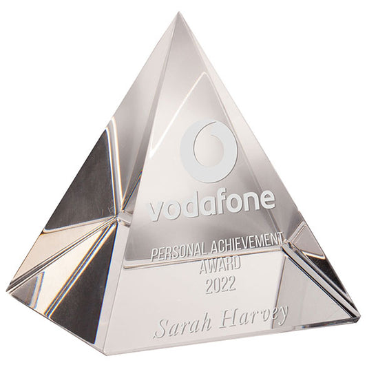 Mystical Pyramid Crystal Award 70mm