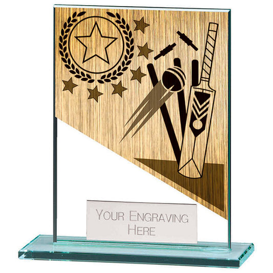 Mustang Cricket Jade Glass Award