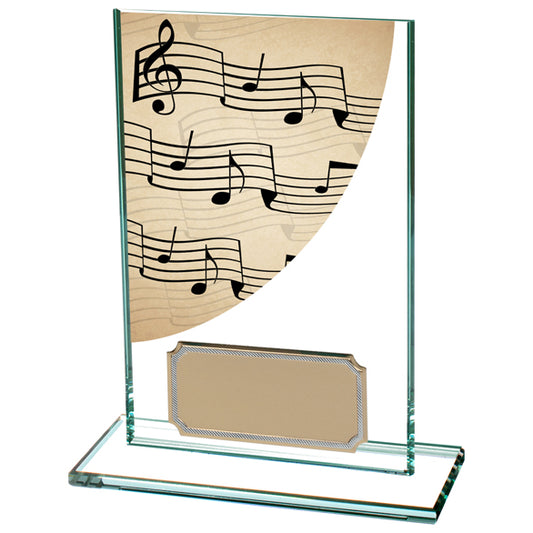 Colour Curve Music Jade Glass Award 125mm