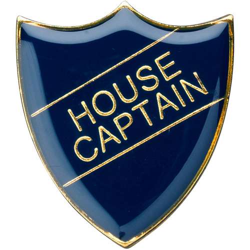 3cm School Shield Badge (House Captain) - Available in 4 Colours