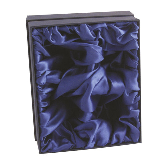 Luxury Blue Whisky Glass Presentation Box - Fits 2 Whiskey