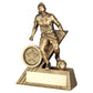 Brz-Gold Female Football Mini Figure With Plate - Available in 3 Sizes