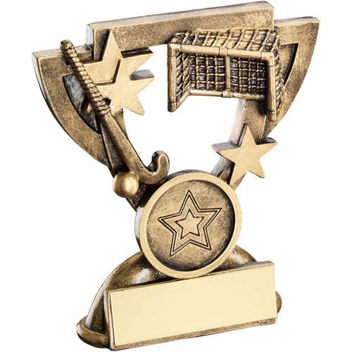 Brz-Gold Hockey Mini Cup Trophy - Available in 2 Sizes