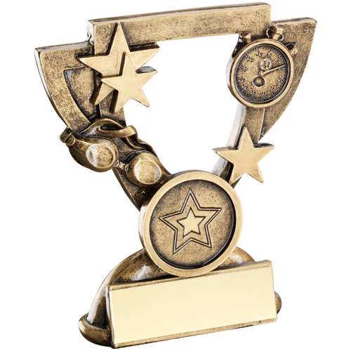 Brz-Gold Swimming Mini Cup Trophy - Available in 2 Sizes