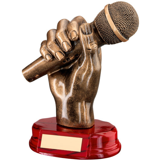 Stunning Microphone Resin Award - Available in one size only